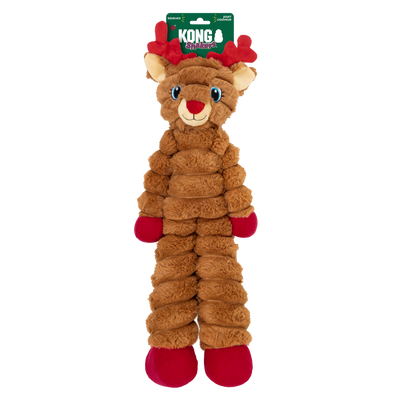KONG Holiday Shakers Crumples Reindeer Red Extra Large
